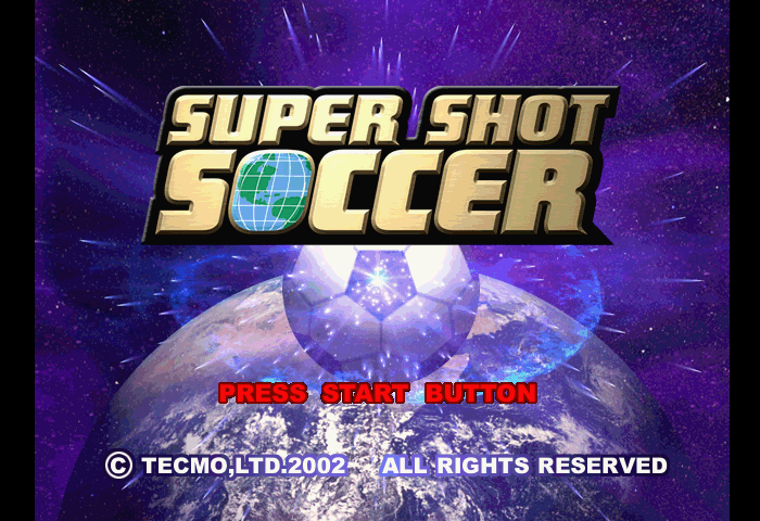 Super Shot Soccer Title Screen
